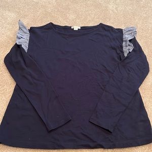 Girls Crewcuts(j crew) navy top